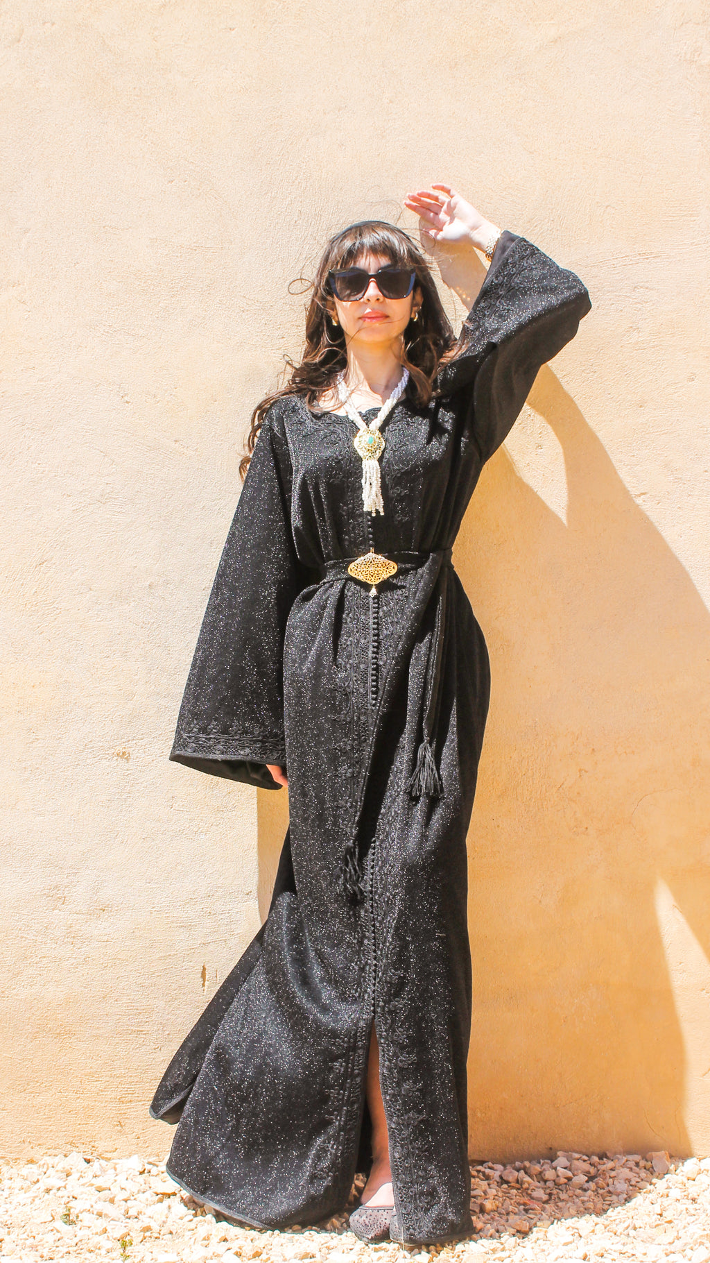 SPARKLE NOIR CAFTAN