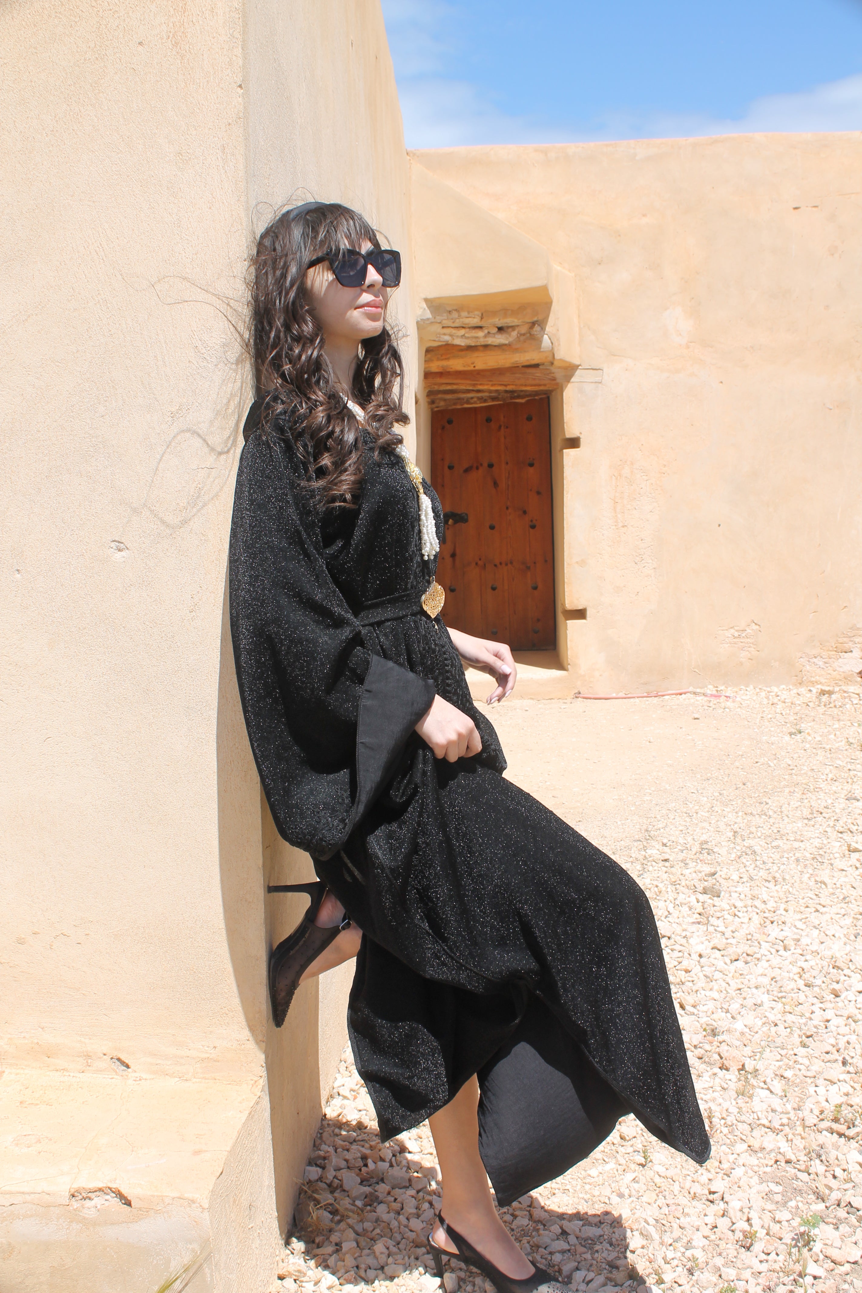 SPARKLE NOIR CAFTAN