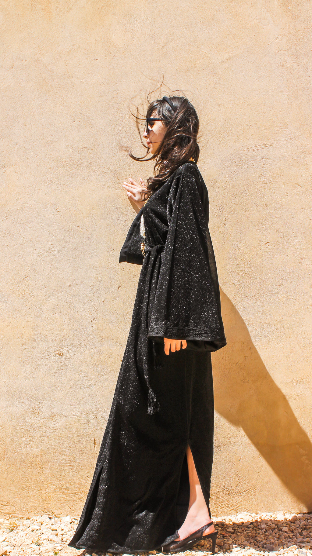 SPARKLE NOIR CAFTAN