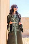 OLIVE SILK CAFTAN