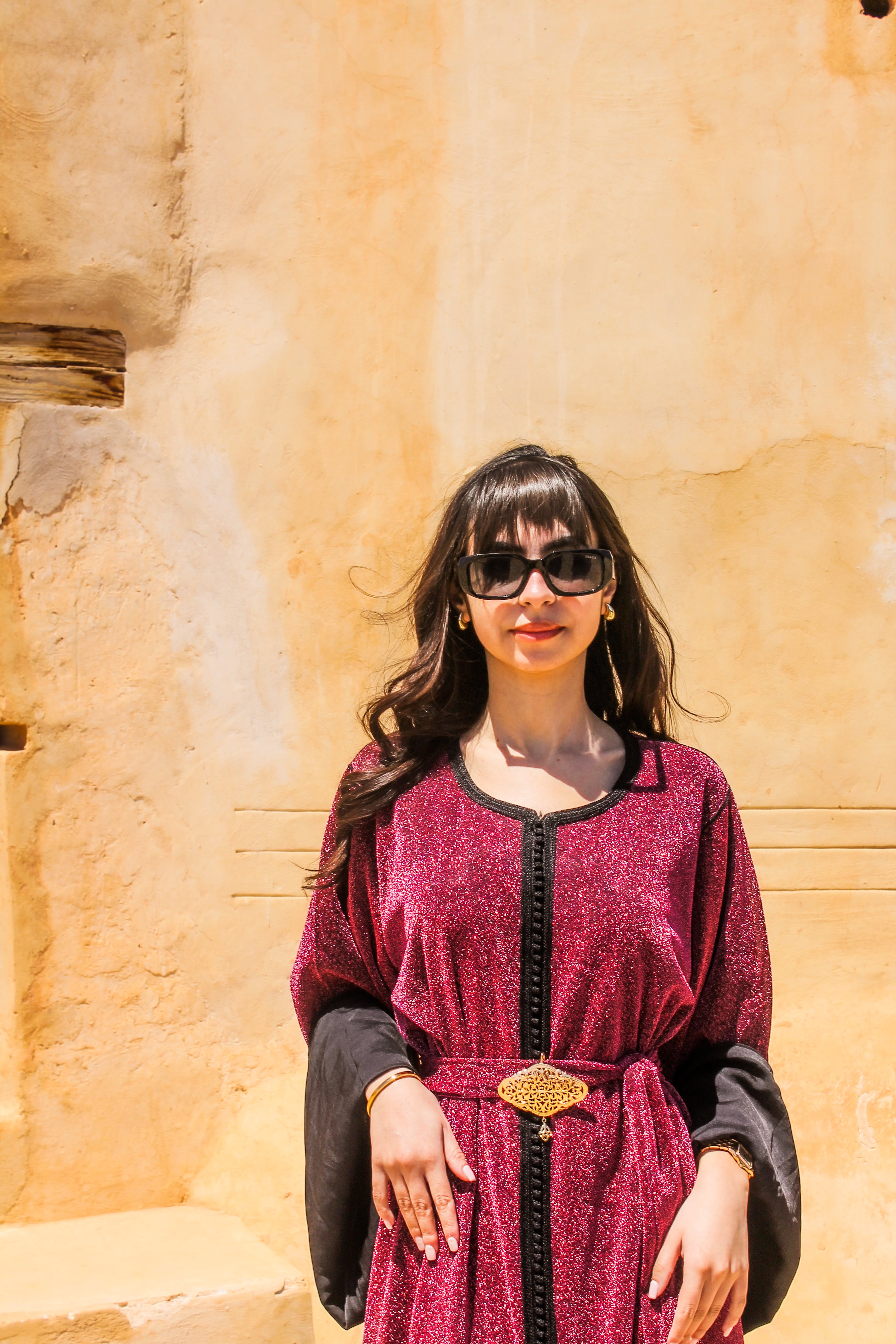 SPARKLE BERRY CAFTAN