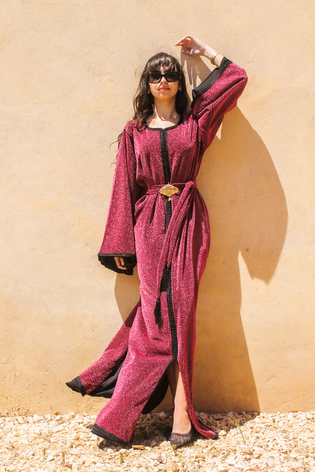 SPARKLE BERRY CAFTAN