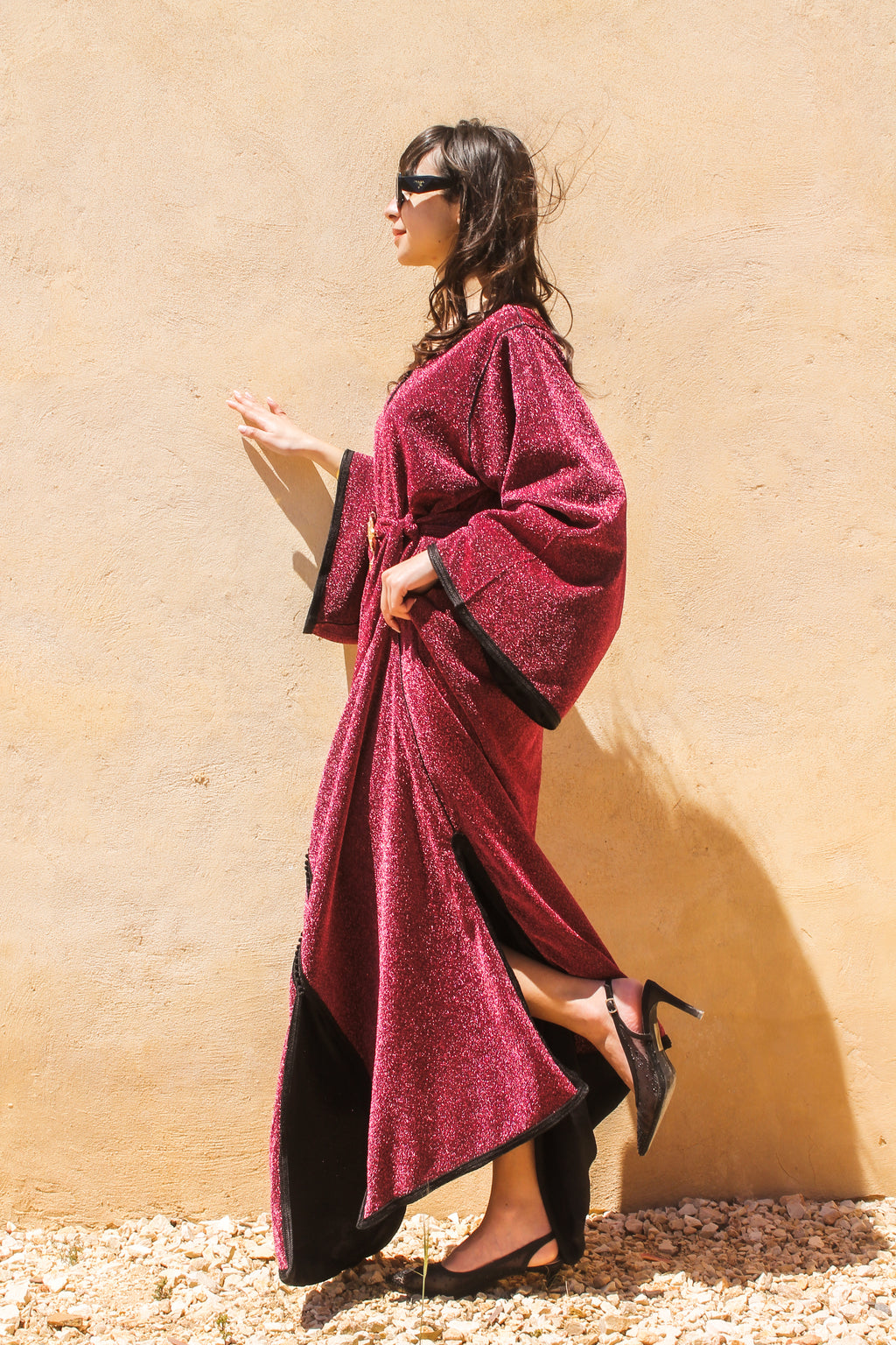 SPARKLE BERRY CAFTAN